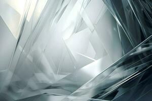 3D Render of gray Abstract Ethereal Glass Shards Background photo