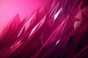 3D Render of magenta Abstract Ethereal Glass Shards Background photo