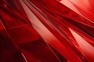 3D Render of red Abstract Ethereal Glass Shards Background photo