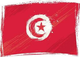 Grunge Tunisia flag vector