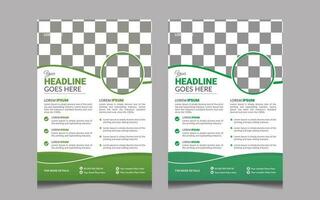 Nature Flyer Template in A4 Size, Flyer For Nature And Environment vector