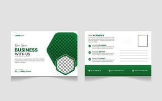 Modern and Simple Business Postcard or Postcard Template Pro Vector