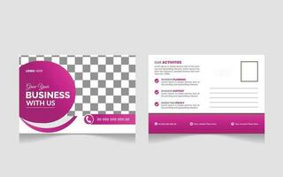 Modern and Simple Business Postcard or Postcard Template Pro Vector