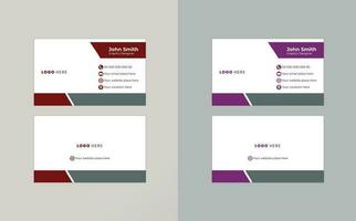 Vector Business cards and Modern Creative and Clean template. simple minimal Business Card  layout design.