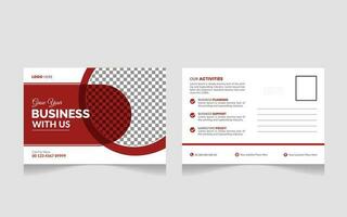 Modern and Simple Business Postcard or Postcard Template Pro Vector