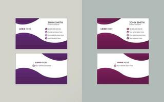 Vector Business cards and Modern Creative and Clean template. simple minimal Business Card  layout design.