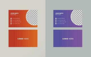 Vector Business cards and Modern Creative and Clean template. simple minimal Business Card  layout design.