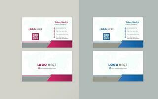vector negocio tarjetas y moderno creativo y limpiar modelo. sencillo mínimo negocio tarjeta diseño diseño.