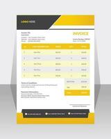 Business corporate creative invoice template. Business invoice for your business, print ready  invoice template. vector