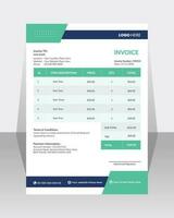 Business corporate creative invoice template. Business invoice for your business, print ready  invoice template. vector