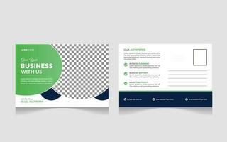 Modern and Simple Business Postcard or Postcard Template Pro Vector