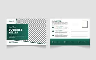 Modern and Simple Business Postcard or Postcard Template Pro Vector