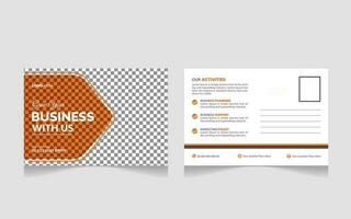 Modern and Simple Business Postcard or Postcard Template Pro Vector