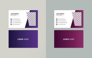 Vector Business cards and Modern Creative and Clean template. simple minimal Business Card  layout design.