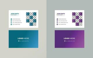 Vector Business cards and Modern Creative and Clean template. simple minimal Business Card  layout design.