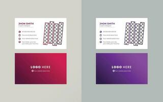 Vector Business cards and Modern Creative and Clean template. simple minimal Business Card  layout design.