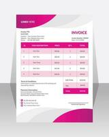 Business corporate creative invoice template. Business invoice for your business, print ready  invoice template. vector