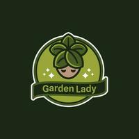 Garden Lady Logo vector