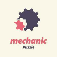 Gear Puzzle Logo vector