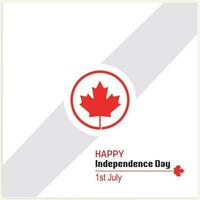 Happy Canada Day background with the red maple leaf. vector illustration.