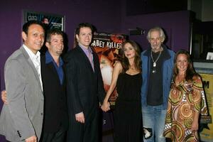 Eliza Dushku  Execs Guests and Tom Malloy arriving at the Alphabet Killer Screening at the Laemmles Monica 4 Theaters in Santa Monica CANovember 14 20082008 photo