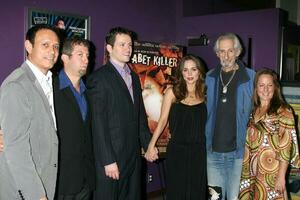 Eliza Dushku  Execs Guests and Tom Malloy arriving at the Alphabet Killer Screening at the Laemmles Monica 4 Theaters in Santa Monica CANovember 14 20082008 photo