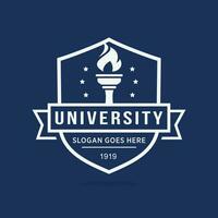 University logo design vector illustration