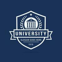 University logo design vector illustration