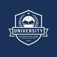 University logo design vector illustration