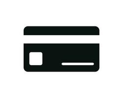 Credit card icon isolated on white background vector