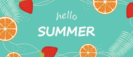 summer background design banners. summer  background. Horizontal poster, greeting card, header for the site. vector