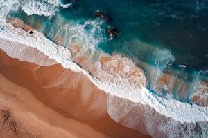 Abstract top view of the beach illustration. Decorative background. photo