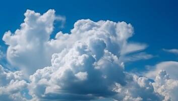 Blue sky with cloud in sunshine day photo