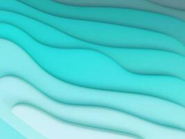 3D Abstract background picture with multicolor soft body wave shape paper cut style, Colorful 3D Rendering photo