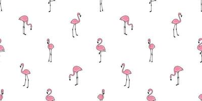 Flamingo seamless pattern vector pink Flamingos scarf isolated tile repeat wallpaper illustration background