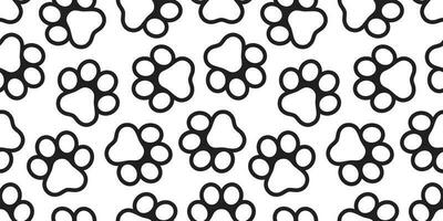 dog paw seamless pattern footprint vector french bulldog tile background repeat wallpaper isolated white