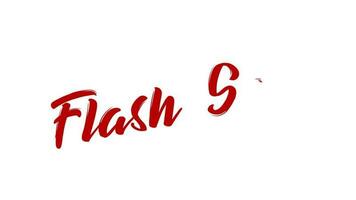 Flash Sale Handwritten Animated Text in Red Color. Great for opening video or special discount day greeting video