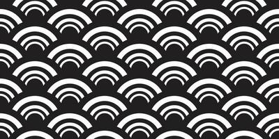 japan ocean wave seamless pattern abstract isolated background repeat wallpaper vector