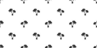 palm tree Seamless Pattern coconut vector island isolated repeat wallpaper tile background