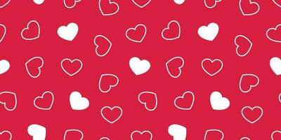 heart Seamless pattern vector valentine day isolated love icon wallpaper red