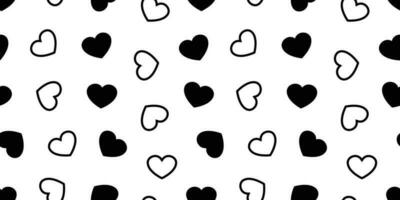 heart Seamless pattern valentine vector scarf isolated love repeat wallpaper tile background