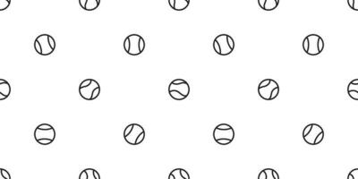 baseball Seamless pattern vector tennis ball tile background scarf isolated graphic wallpaper white