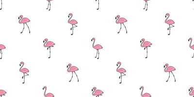 Flamingo seamless pattern vector scarf isolated tile background repeat wallpaper illustration