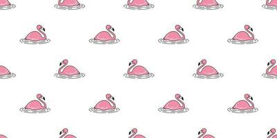 Flamingo seamless pattern vector pink Flamingos exotic bird tropical scarf isolated summer repeat wallpaper tile background cartoon illustration doodle