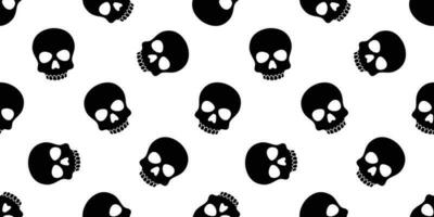 skull seamless pattern Halloween vector pirate Crossbones bone poison Ghost scarf isolated repeat wallpaper tile background