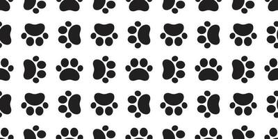 dog cat paw seamless vector pattern footprint kitten puppy tile background repeat wallpaper isolated illustration cartoon