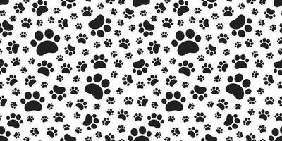 Dog Paw seamless pattern vector cat footprint tile background repeat wallpaper scarf isolated cartoon illustration doodle