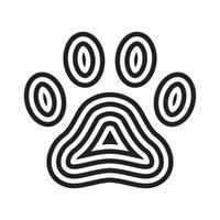 Dog paw vector footprint icon logo graphic symbol cartoon illustration french bulldog bear cat