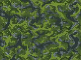 Khaki camouflage pixel game background pattern vector