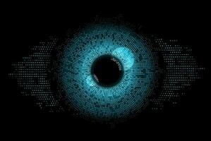 Digital eye data network cyber security technology vector